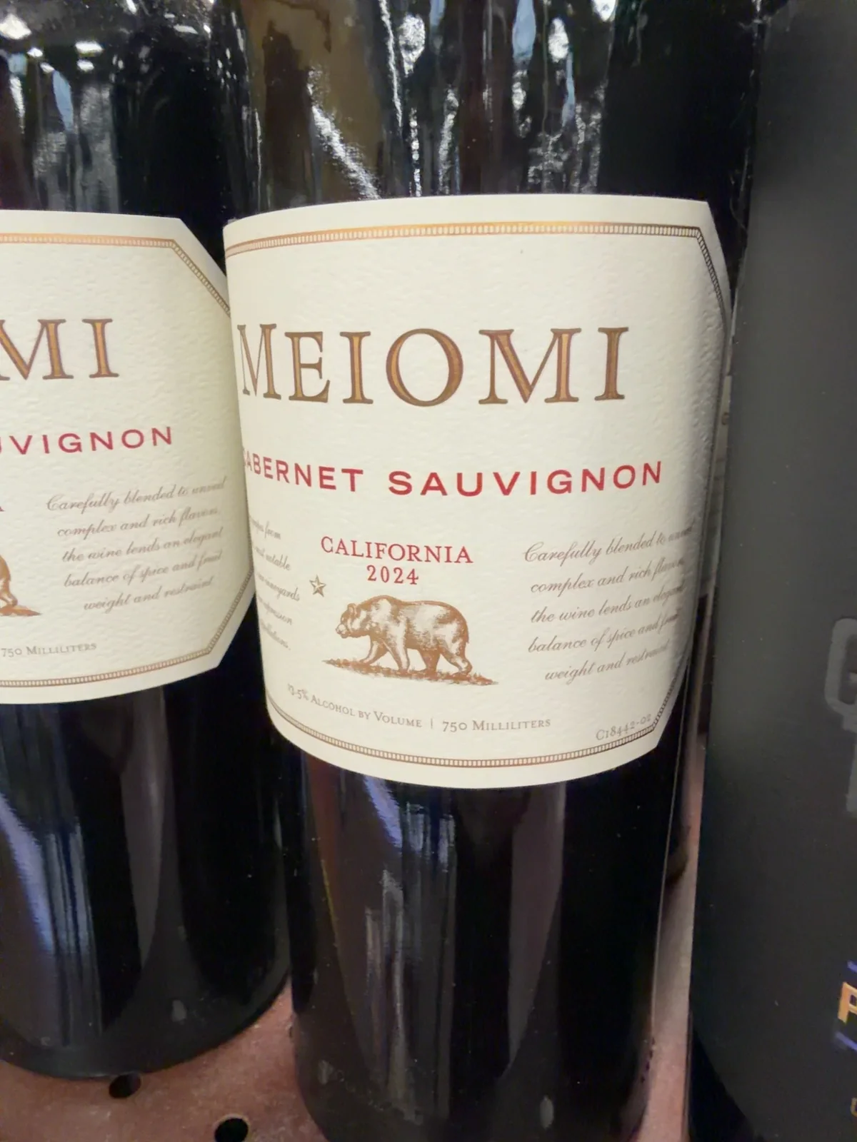 Meiomi Cabernet Sauvignon chosen for the braise.