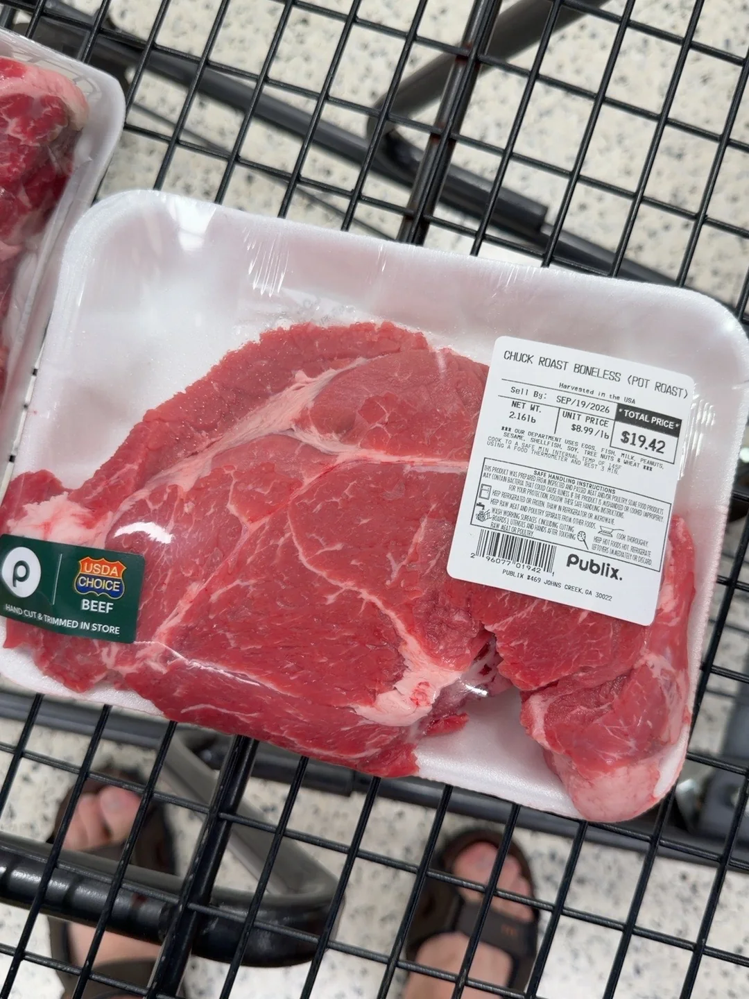 Chuck roast без кости — вторая часть мясной основы.